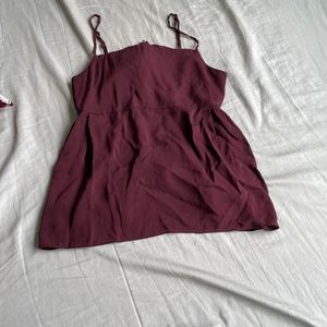 Burgundy tank top